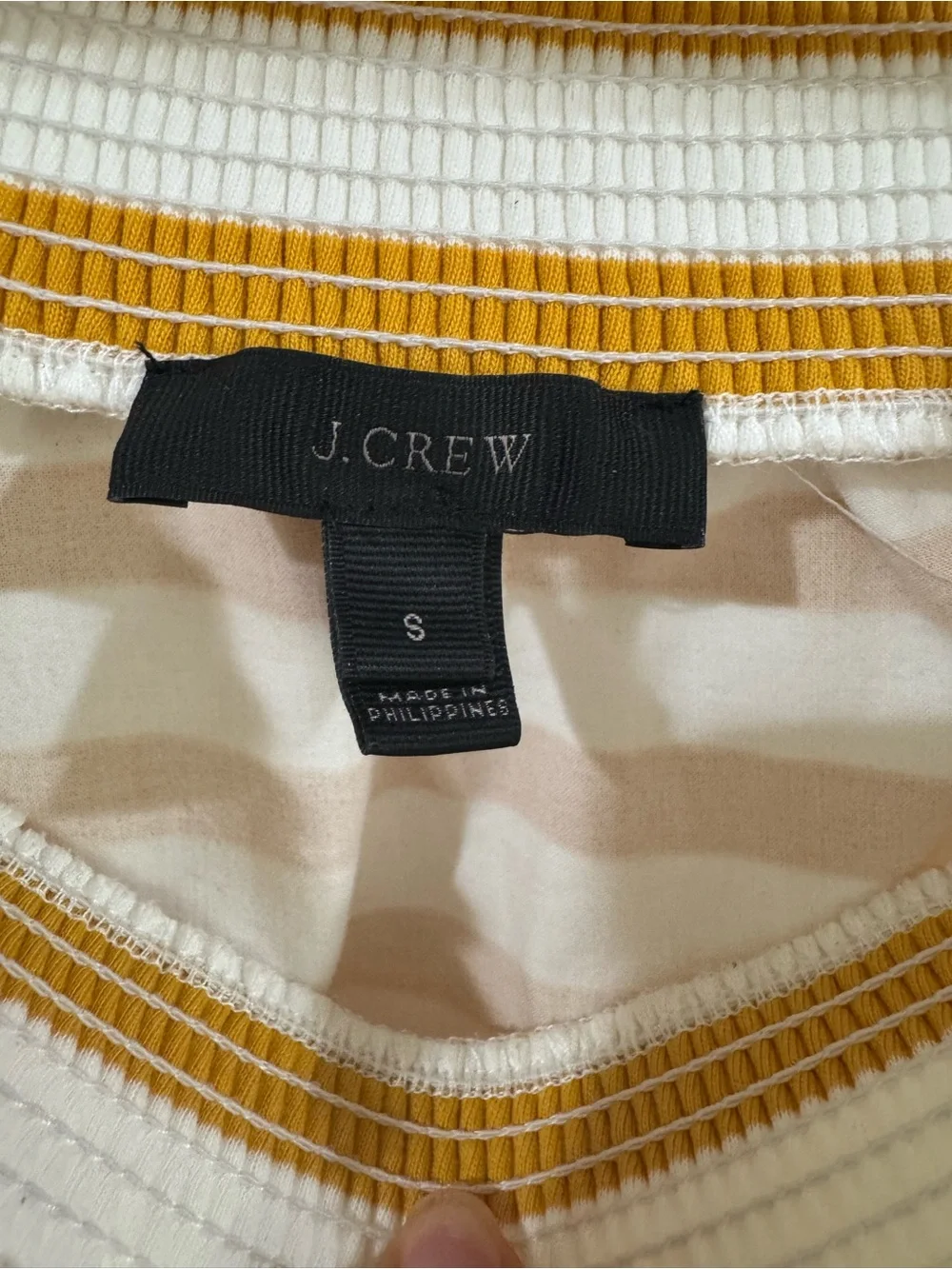 J.Crew Off-shoulder striped top